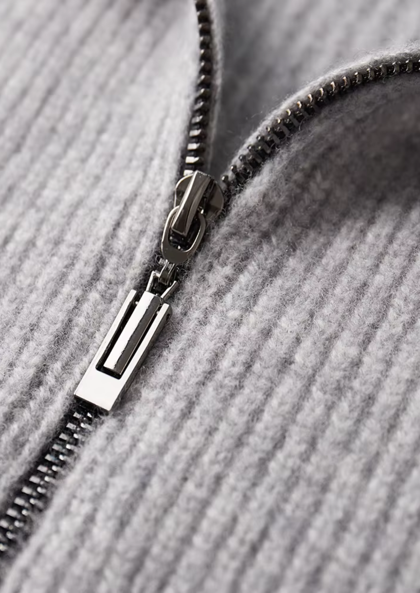 Merino Wool Ribbed Cardigan