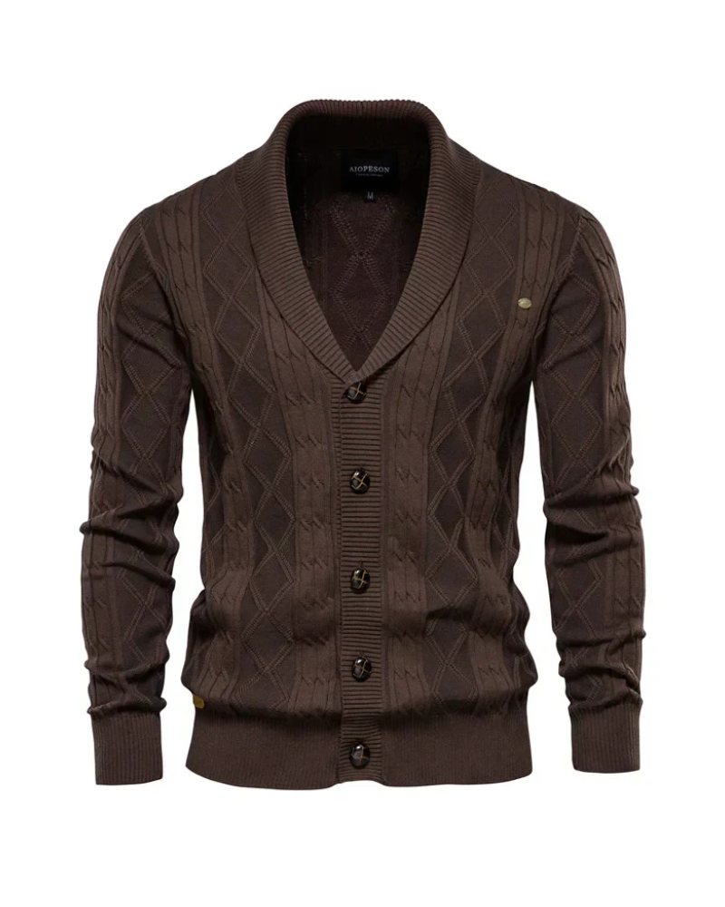 Men's Cardigan with Button Closure