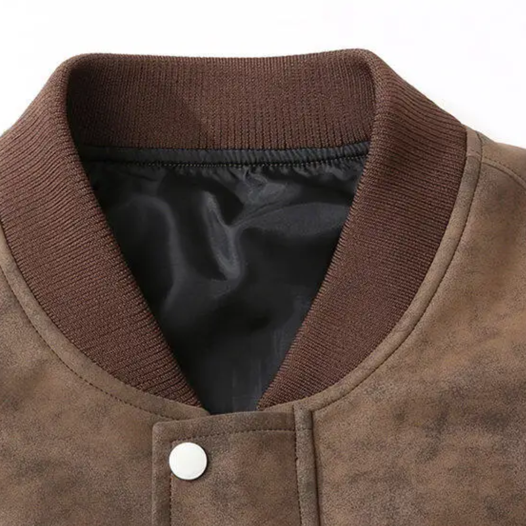 Harbor Suede Bomber Jacket