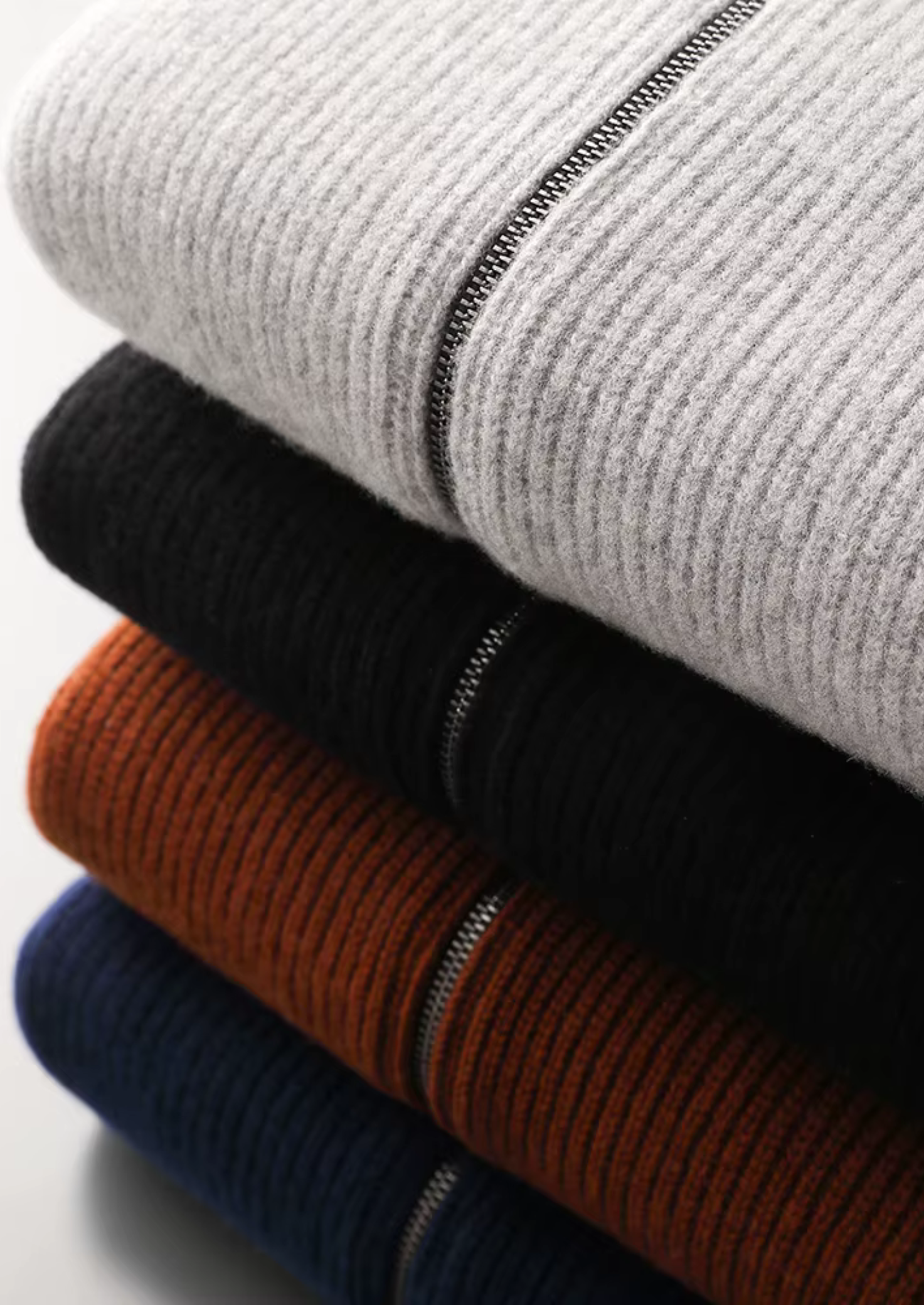 Merino Wool Ribbed Cardigan