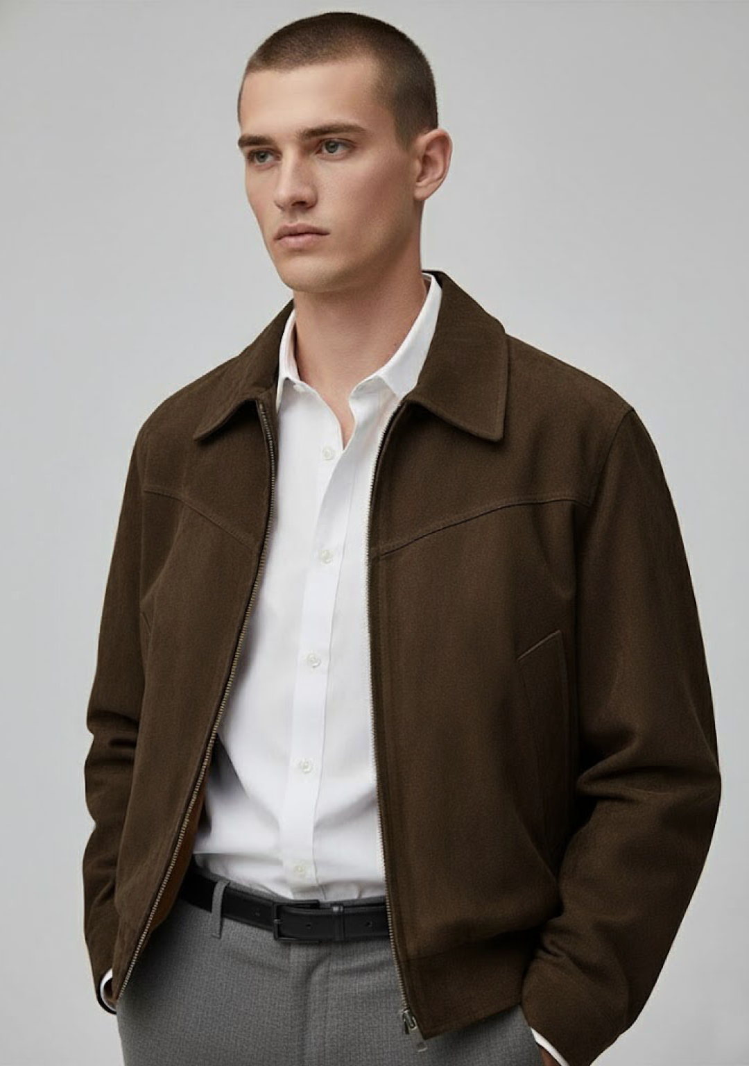 Vintage Suede Zip Jacket