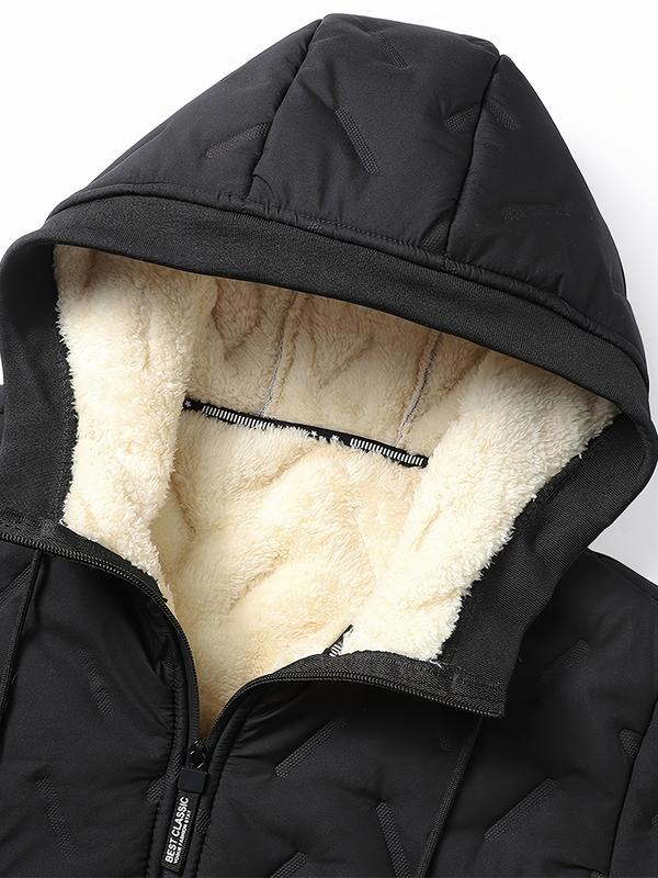 Hooded Lamb Woolen Jacket