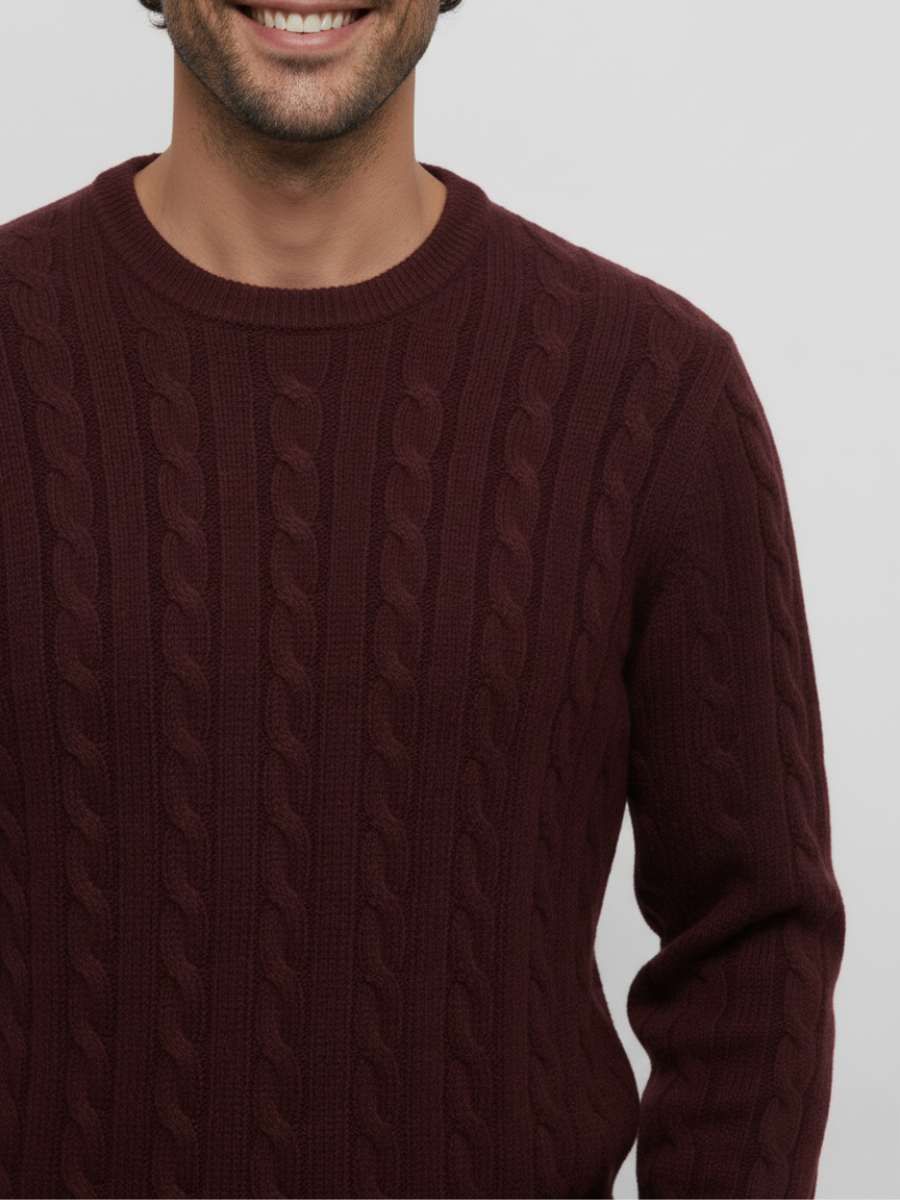 Cashmere Cable-Knit Sweater
