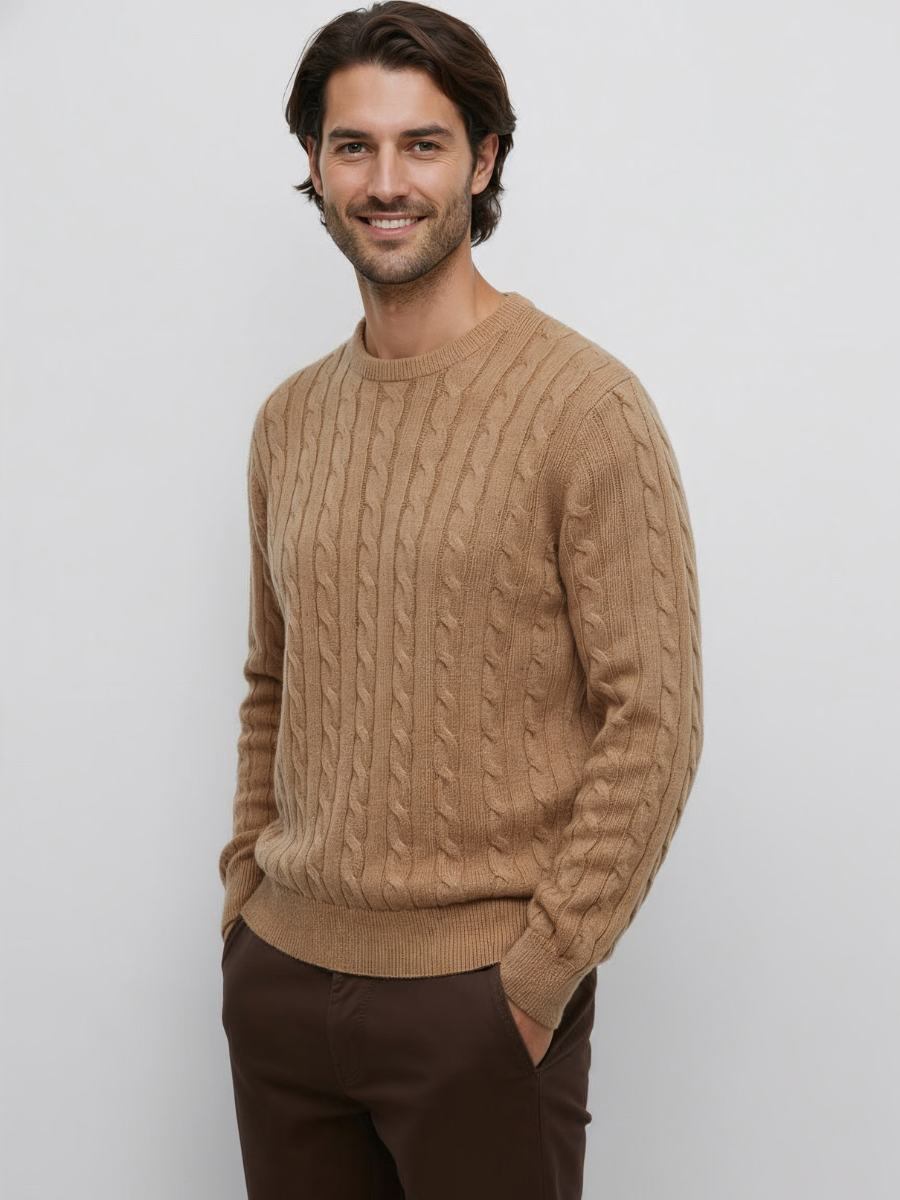 Cashmere Cable-Knit Sweater