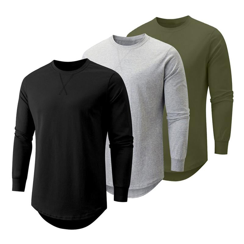 3 PACK LONG SLEEVE COTTON SHIRT