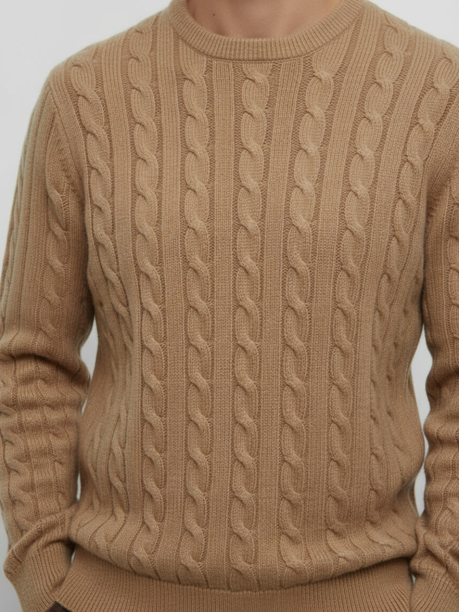 Cashmere Cable-Knit Sweater