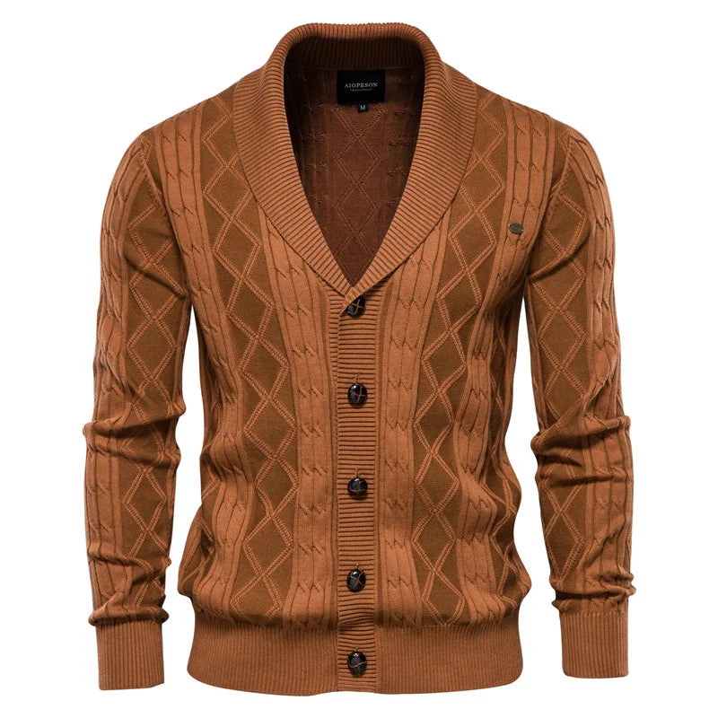 Men's Cardigan with Button Closure