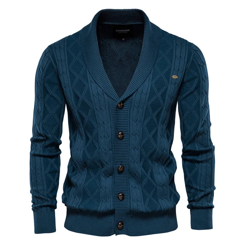 Men's Cardigan with Button Closure