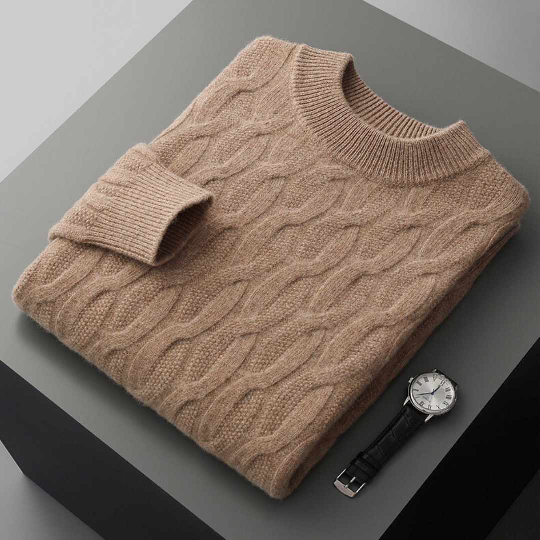 Cable-Knit Pure Cashmere Sweater