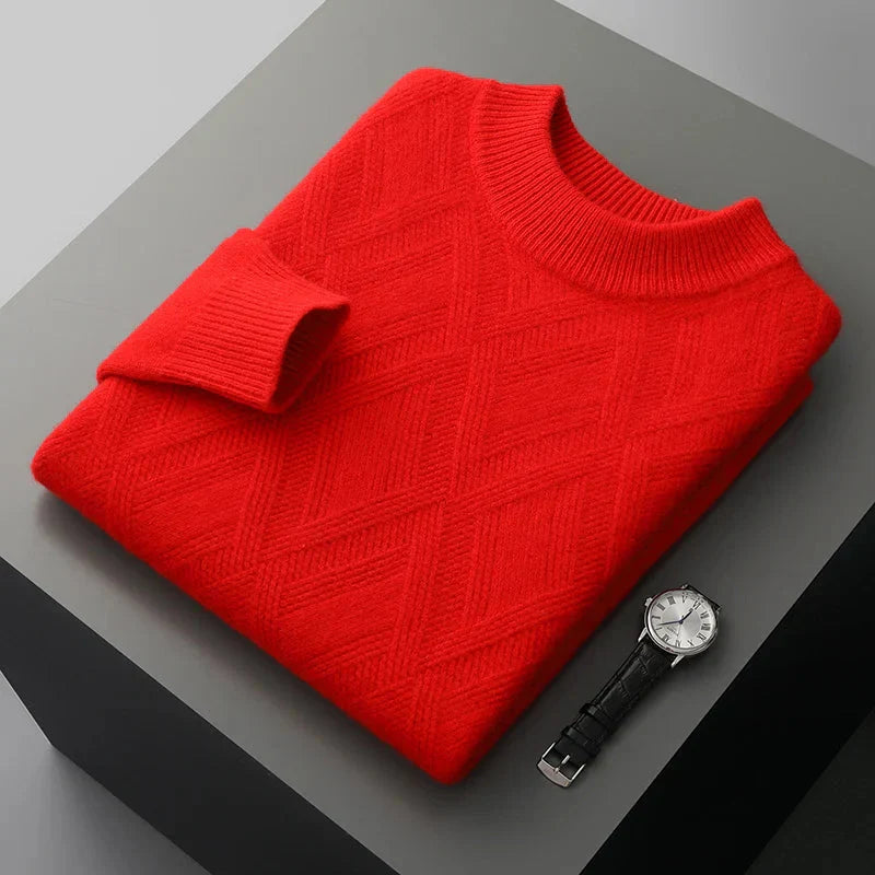 100% Cashmere Romboid Sweater