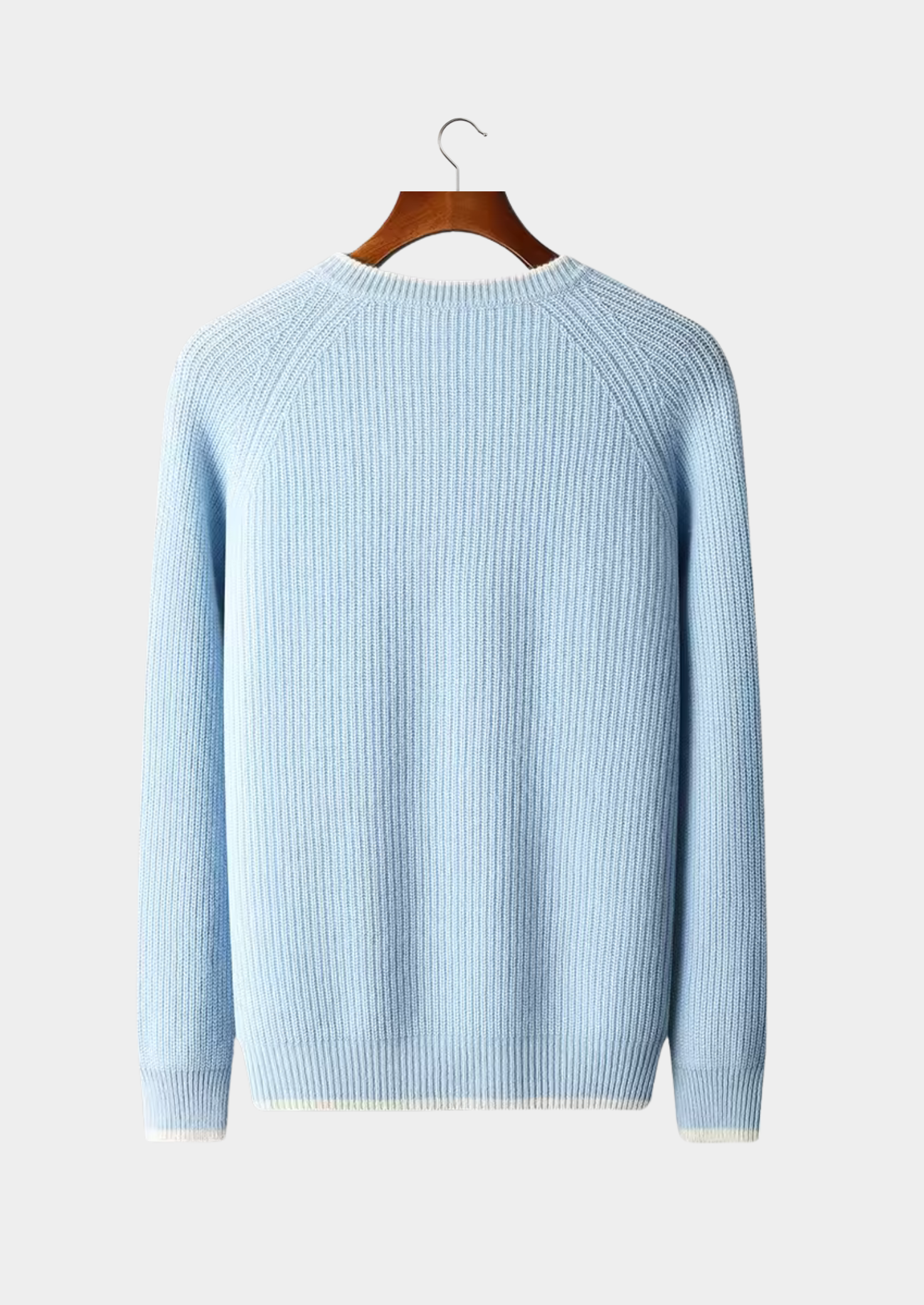 WOOL TWO TONE CREWNECK