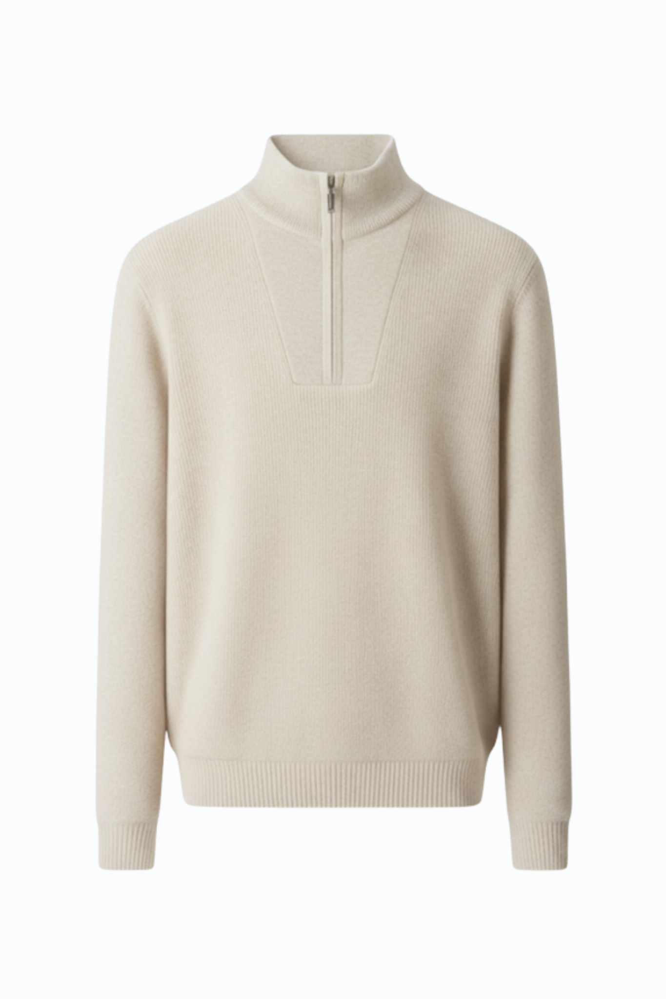 100% Cashmere Half Zip Sweater