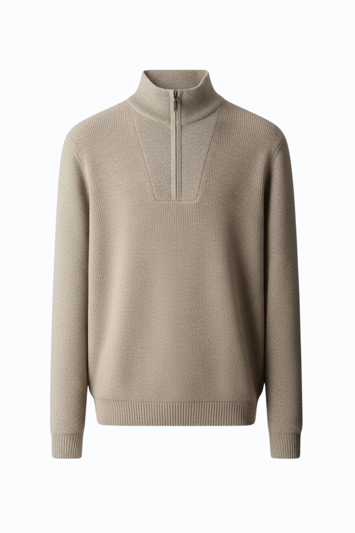 100% Cashmere Half Zip Sweater