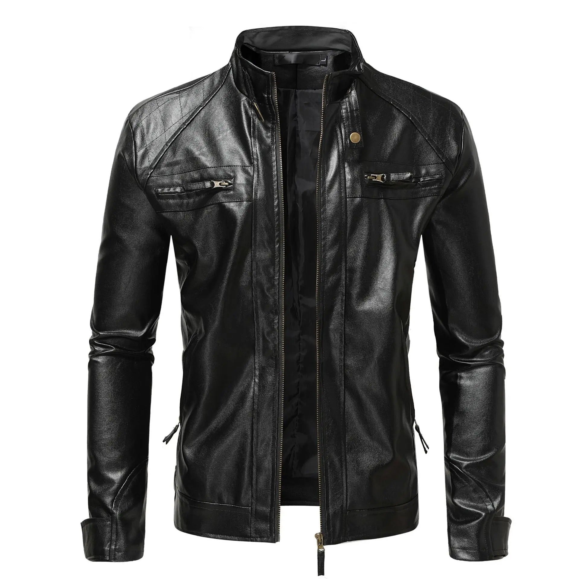 Elegant Men's Leather Jacket