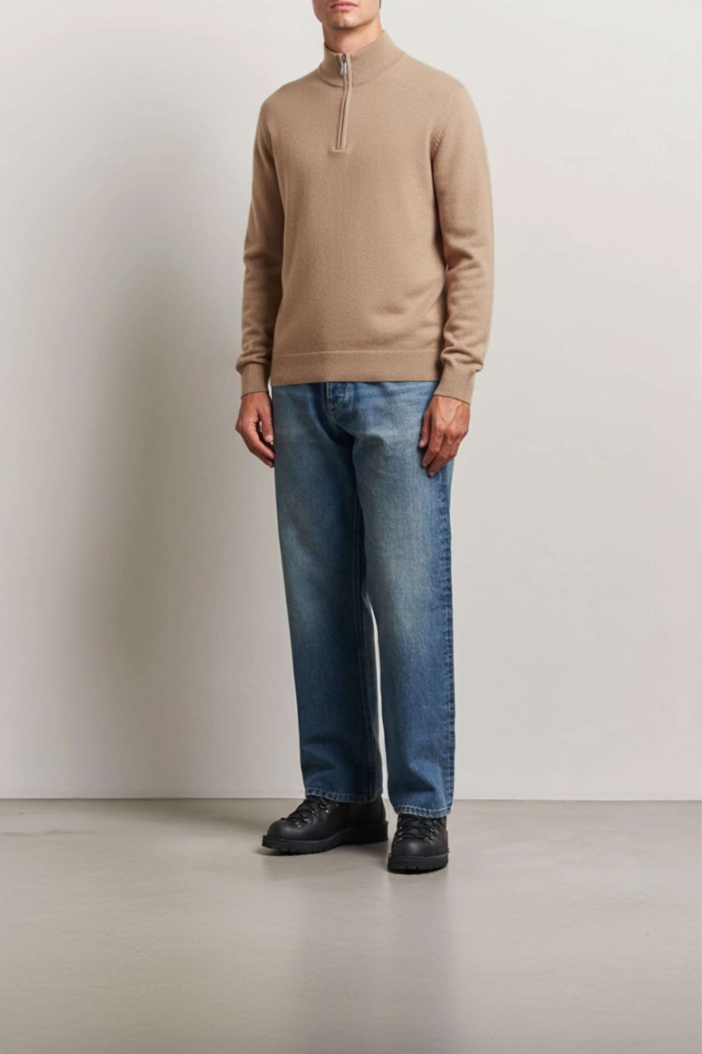 100% Cashmere Zip Up