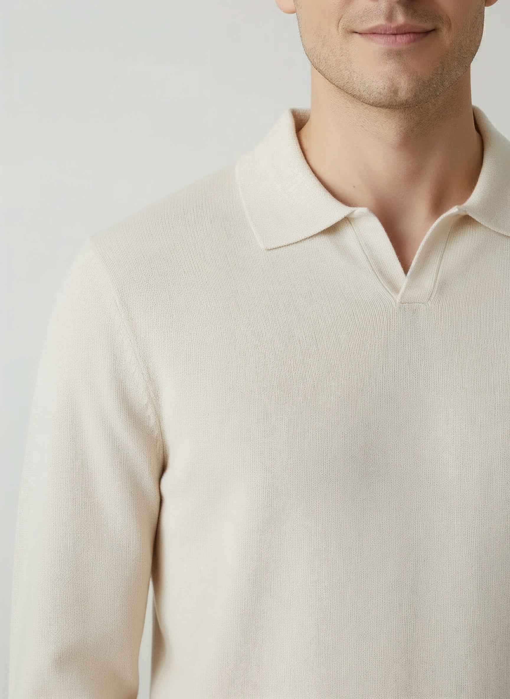 100% Merino Wool Knit Polo