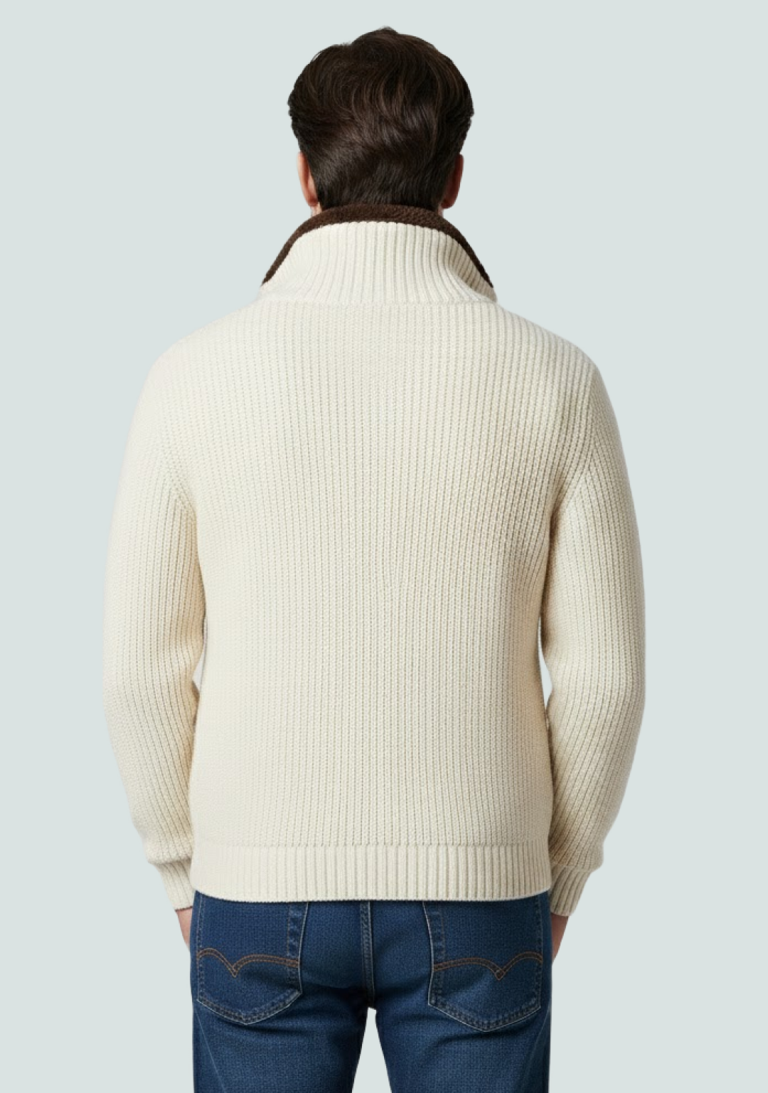 Fur Collar Wool Zipper