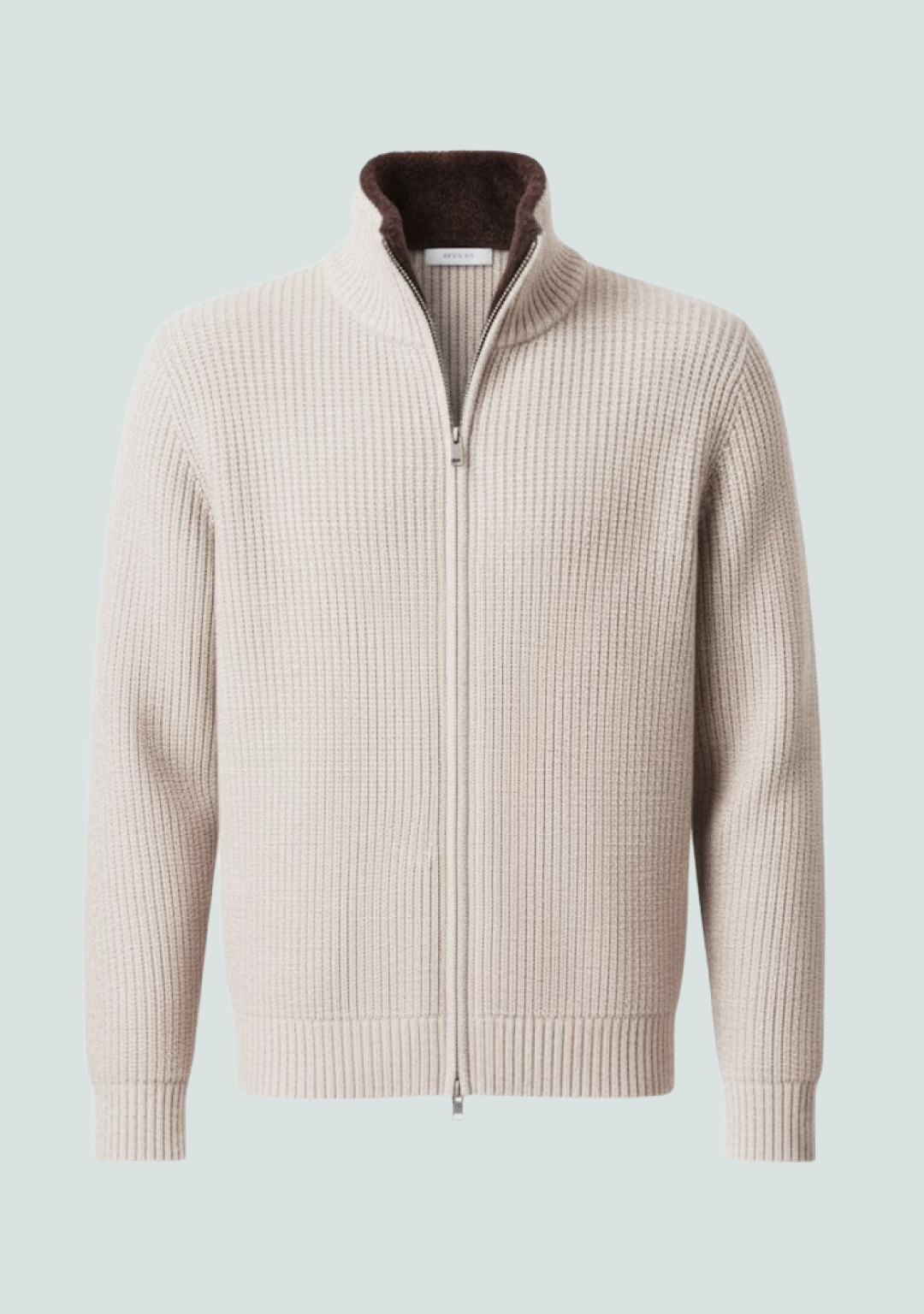 Fur Collar Wool Zipper