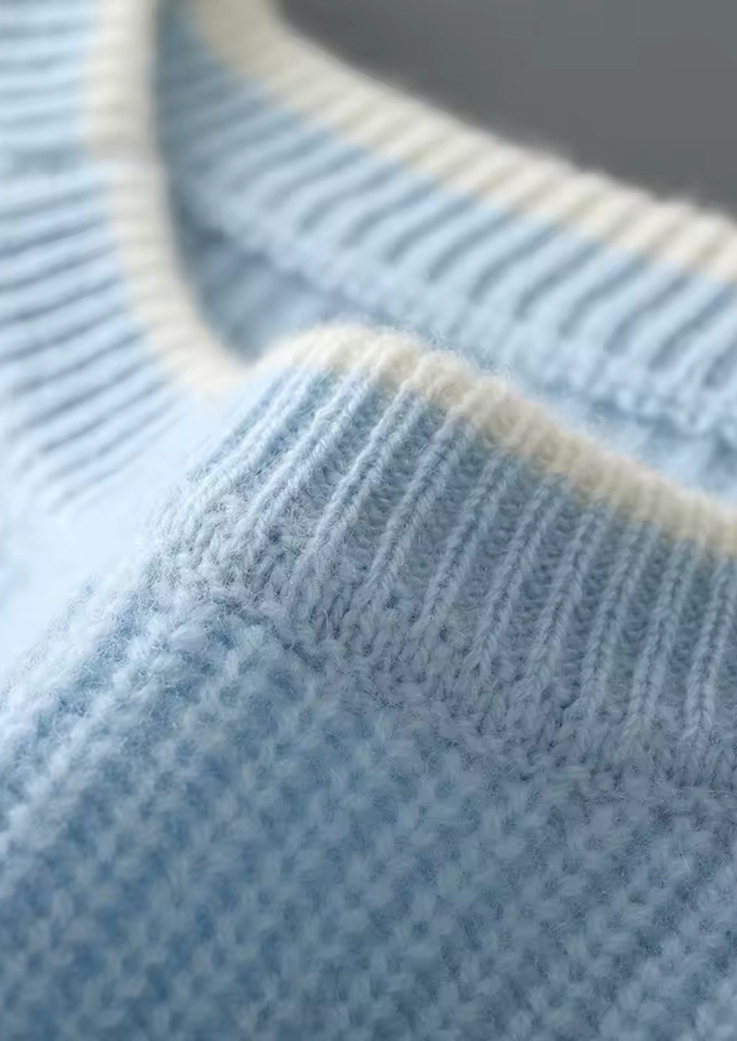 WOOL TWO TONE CREWNECK