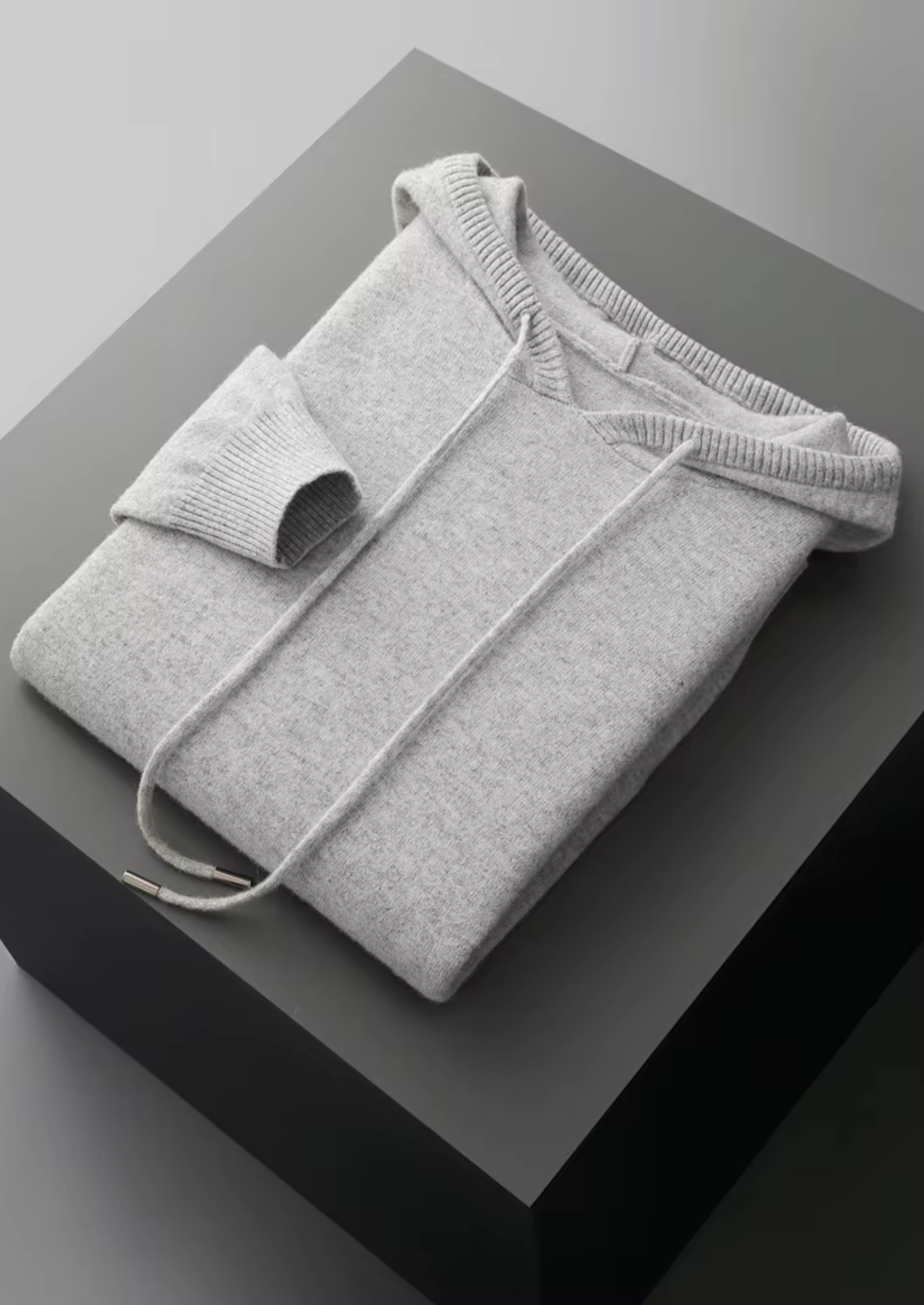 PURE EXTRA-FINE MERINO WOOL HOODED SET