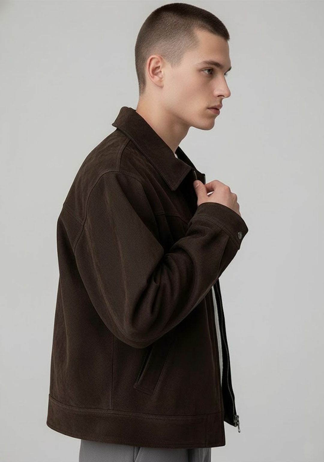 Vintage Suede Zip Jacket