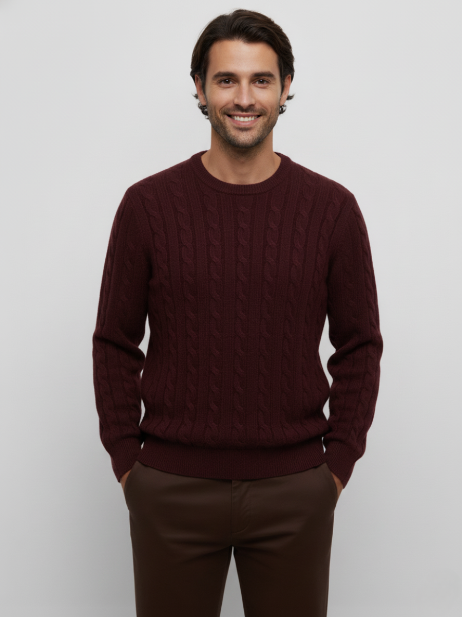 Cashmere Cable-Knit Sweater