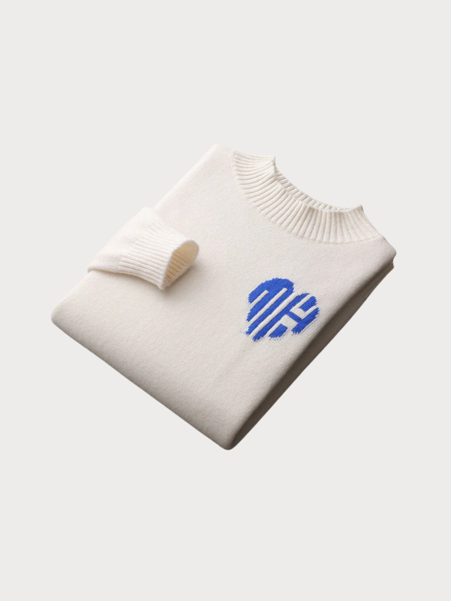 CASHMERE HEART SWEATER