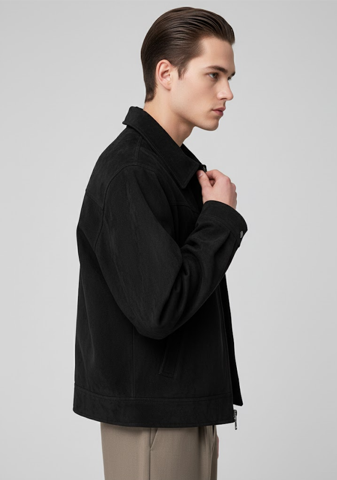 Vintage Suede Zip Jacket