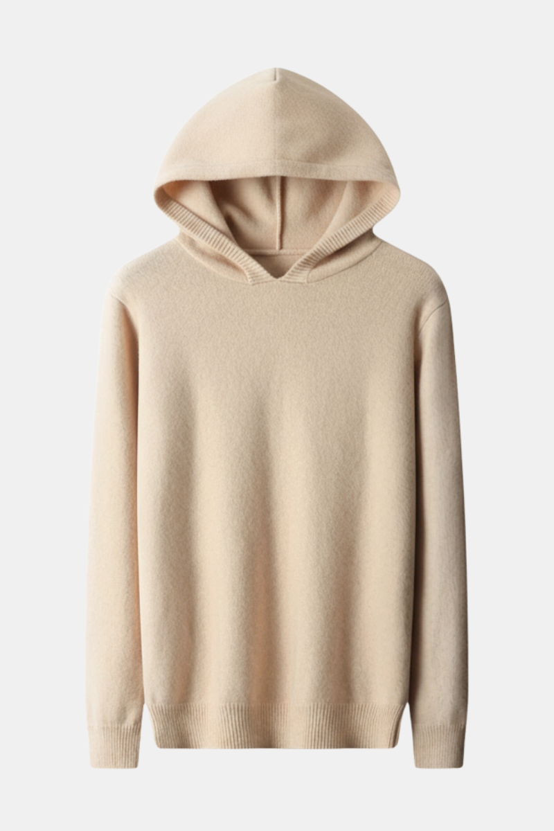 100% CASHMERE LEISURE HOODIE