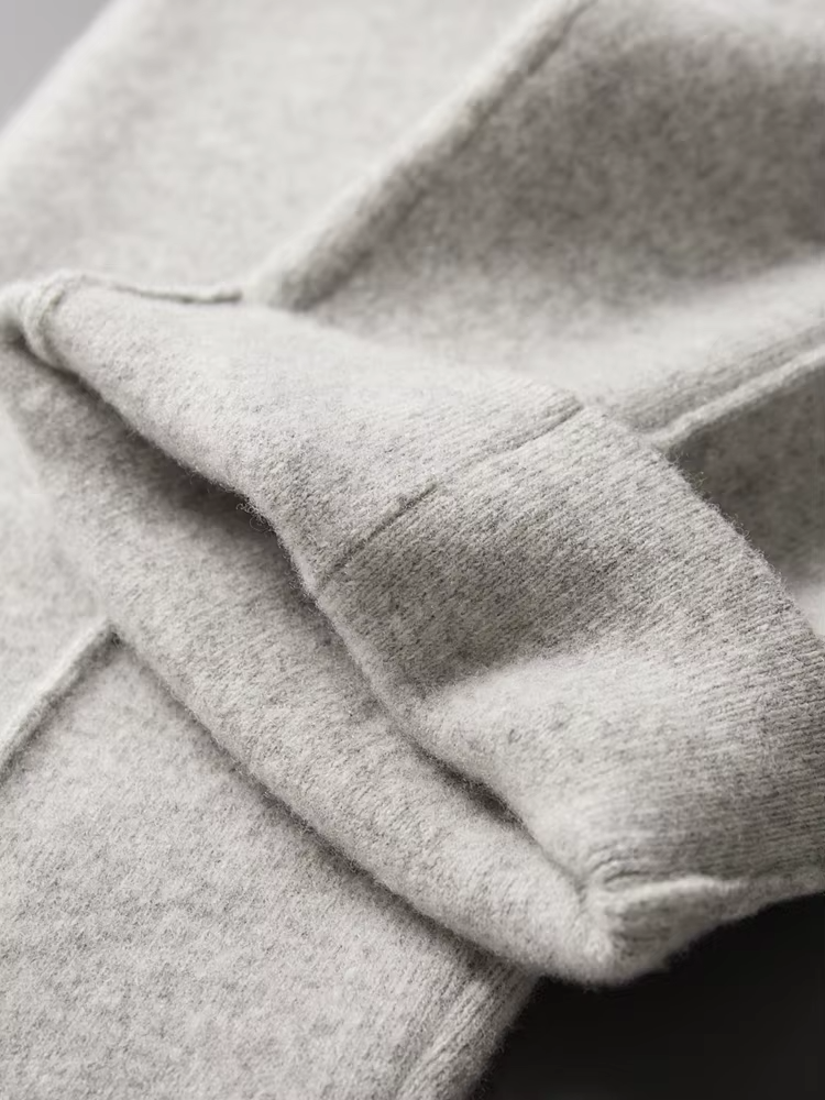 PURE EXTRA-FINE MERINO WOOL LEISURE TROUSERS