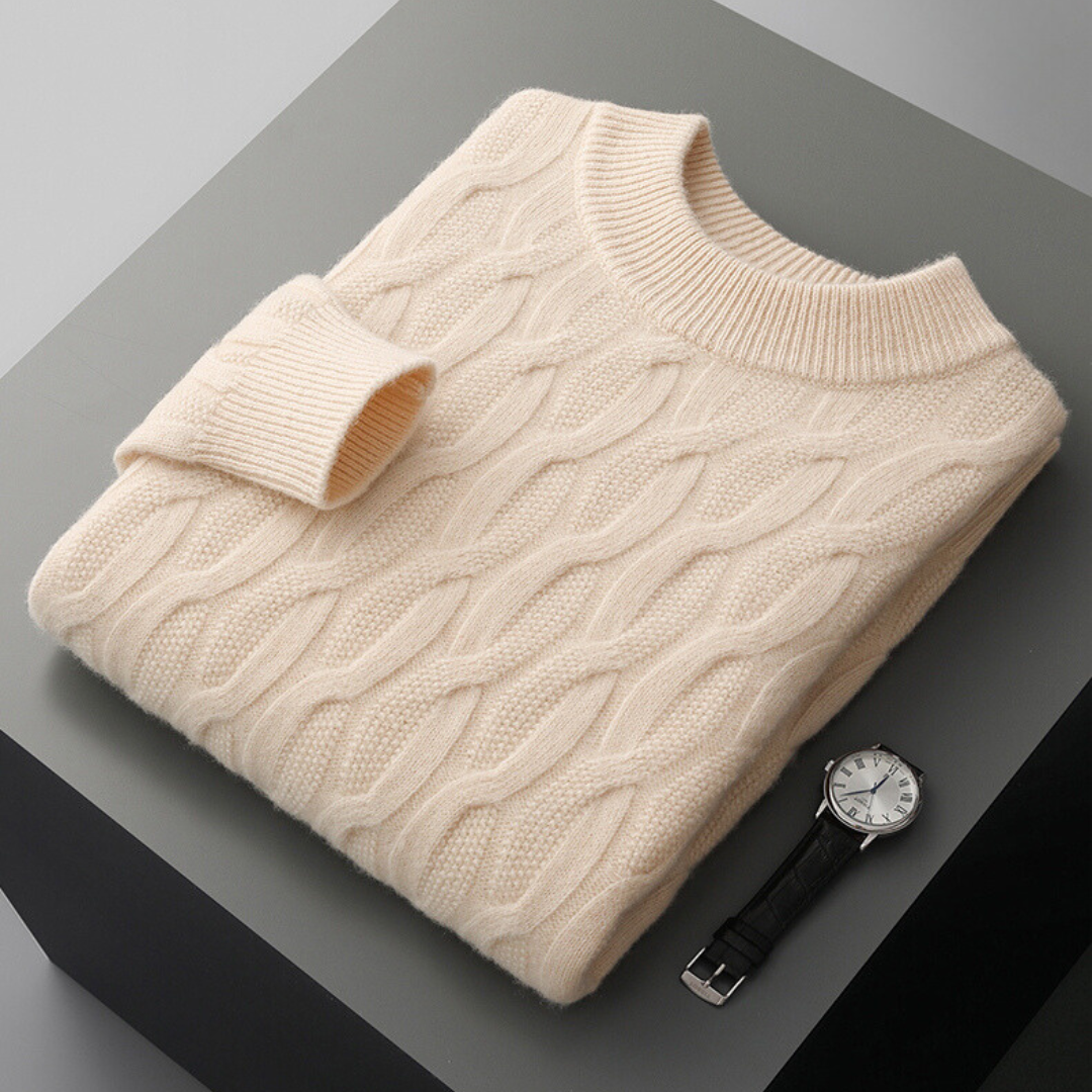 Cable-Knit Pure Cashmere Sweater