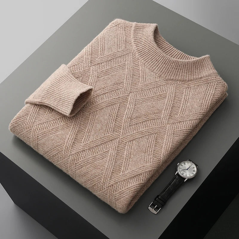 100% Cashmere Romboid Sweater