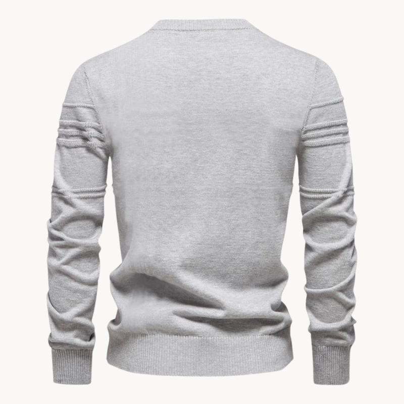 Stylish Men's Sweater with Check Design