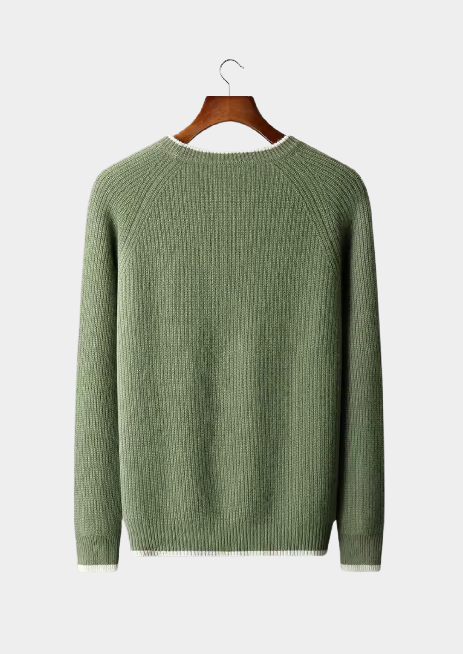 WOOL TWO TONE CREWNECK