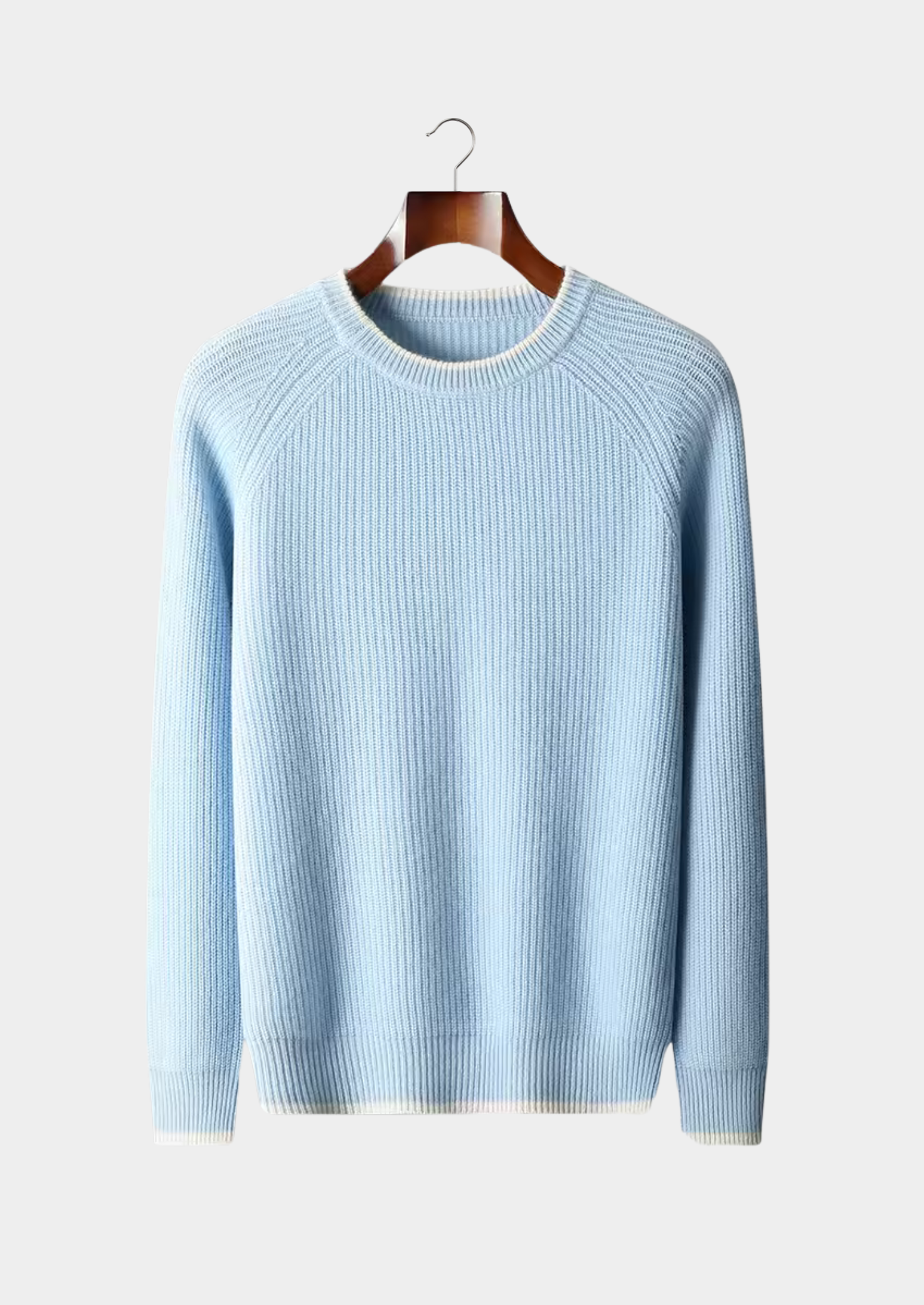 WOOL TWO TONE CREWNECK