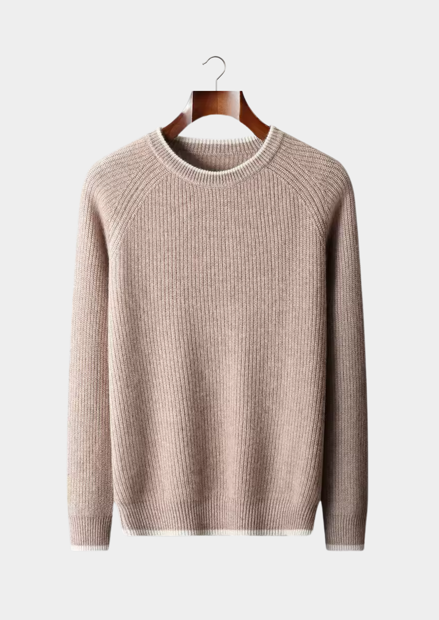 WOOL TWO TONE CREWNECK
