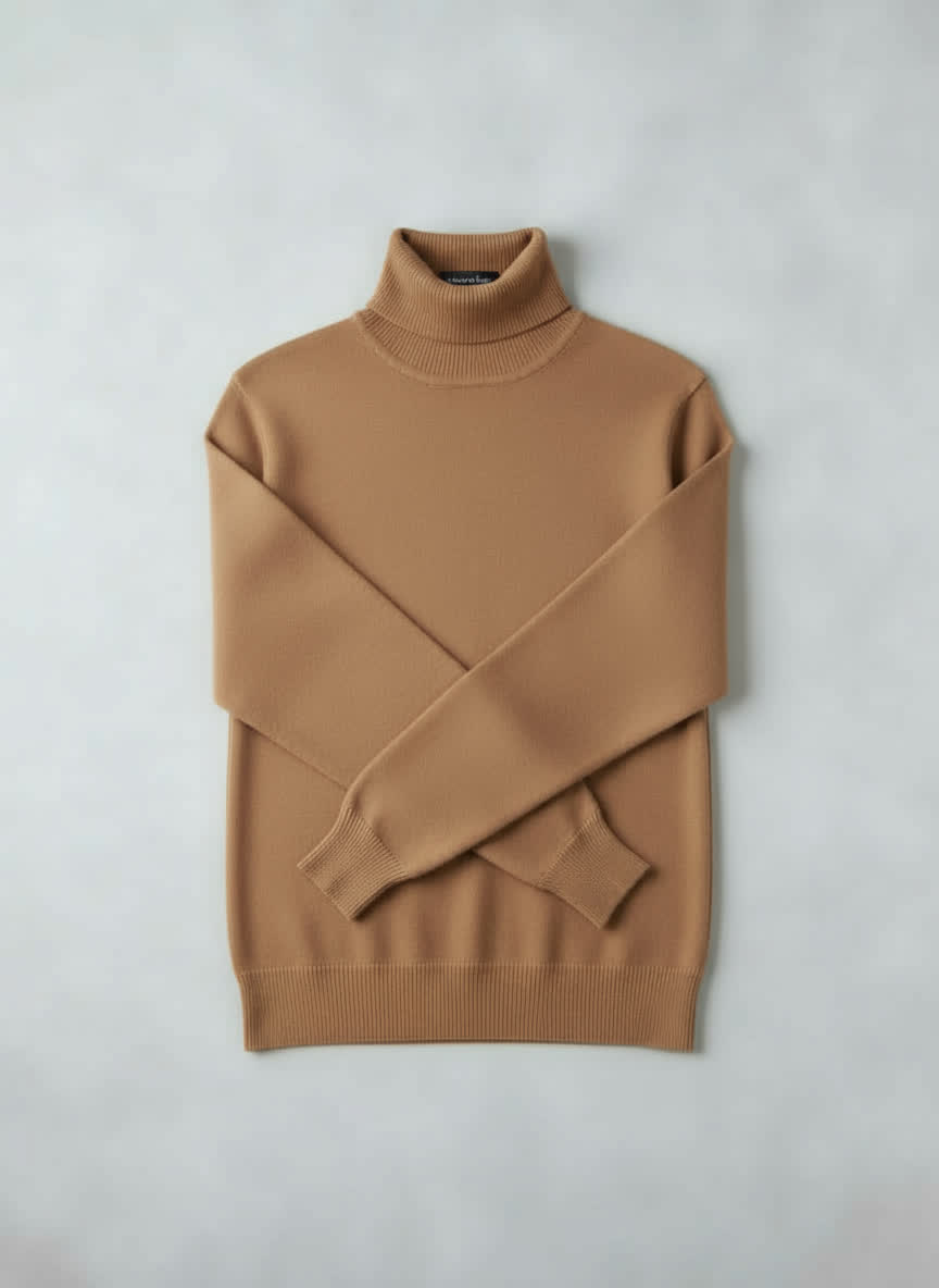 100% Merino Wool Essential Turtleneck