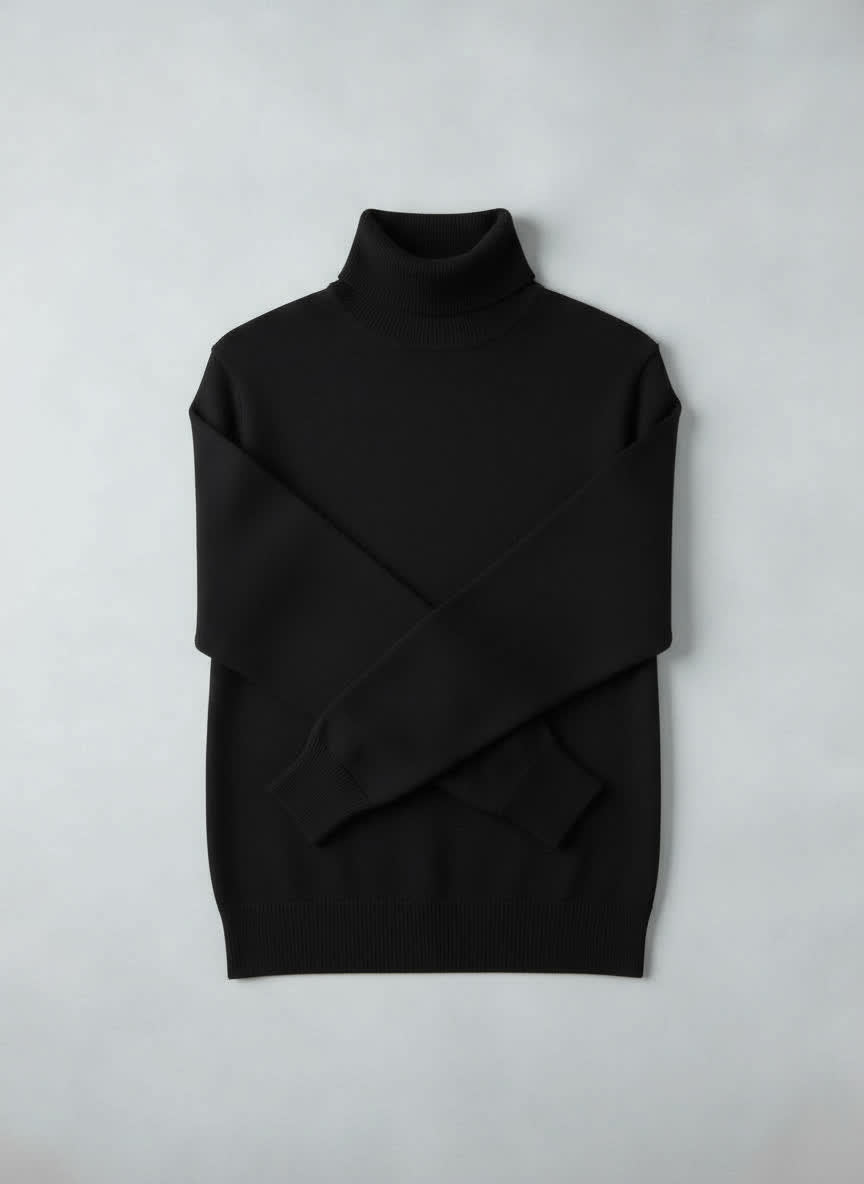 100% Merino Wool Essential Turtleneck