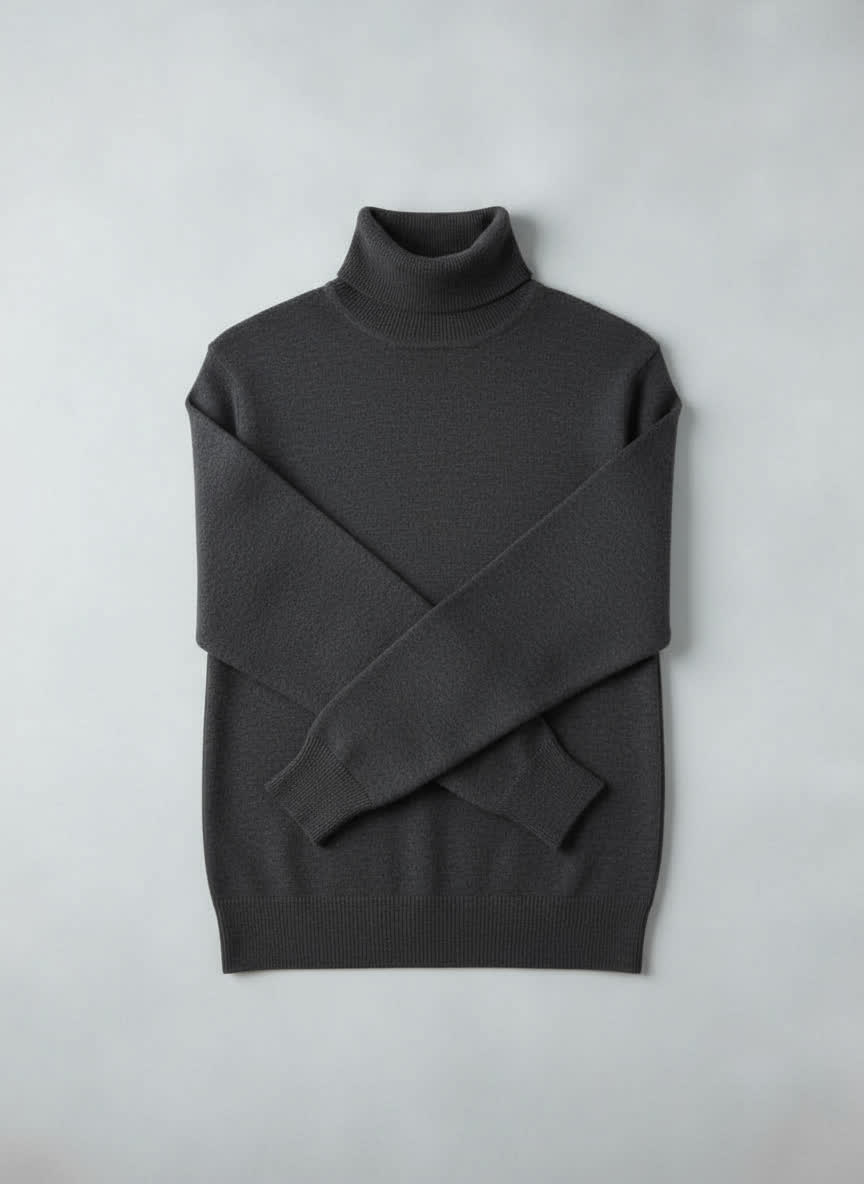 100% Merino Wool Essential Turtleneck