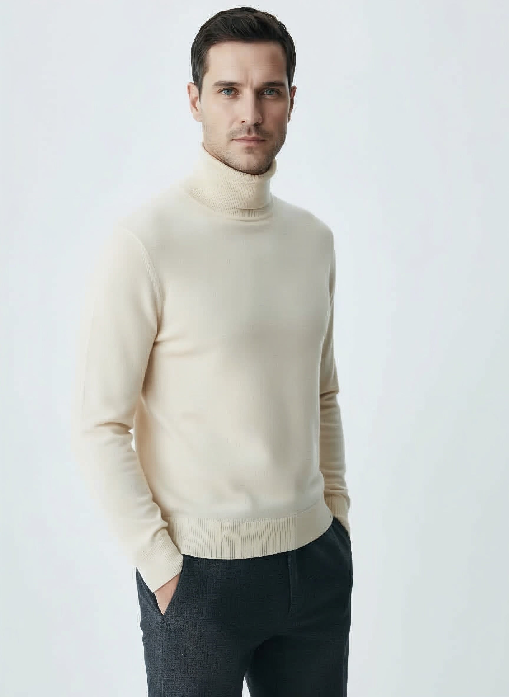 100% Merino Wool Essential Turtleneck