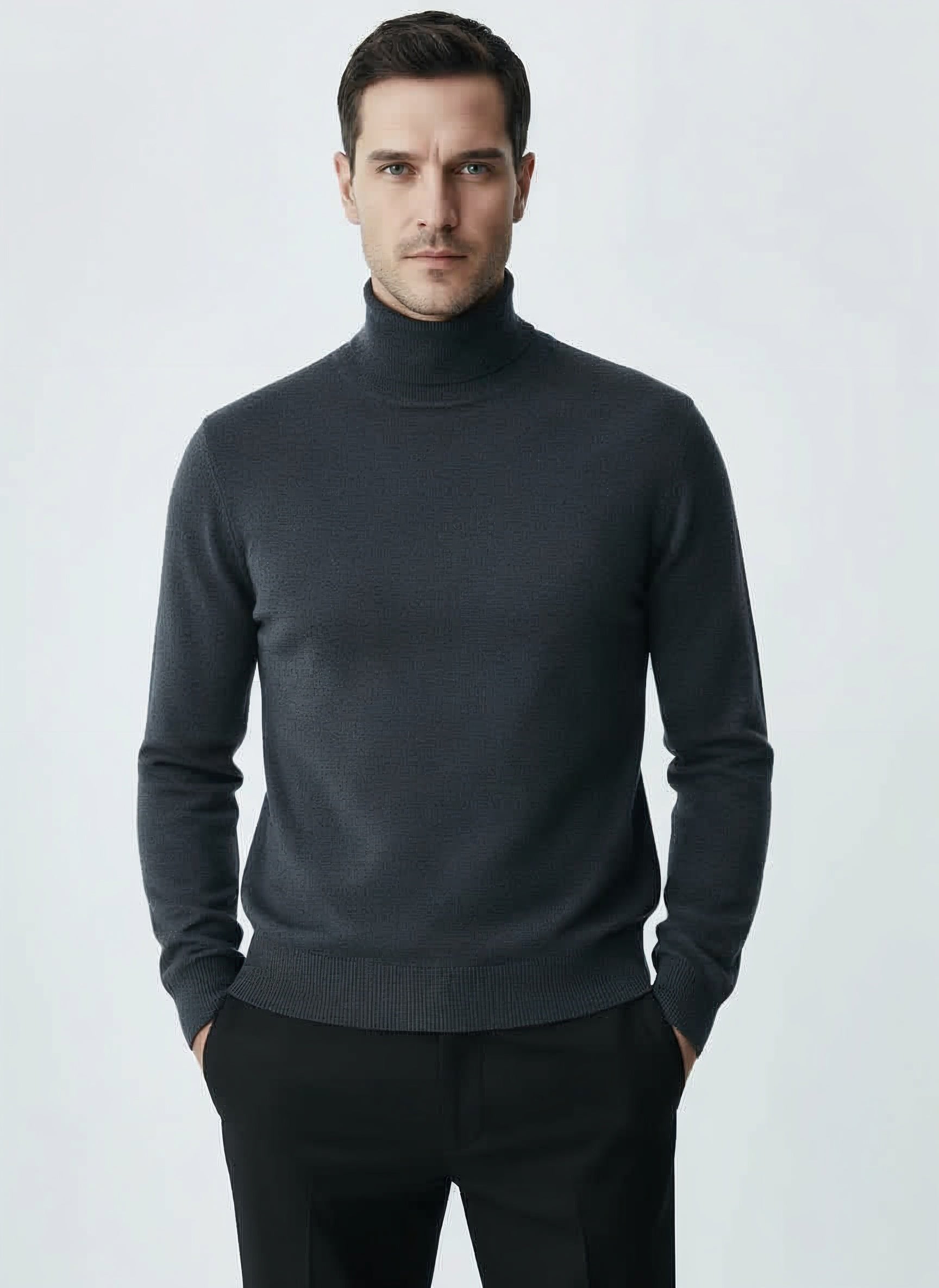 100% Merino Wool Essential Turtleneck