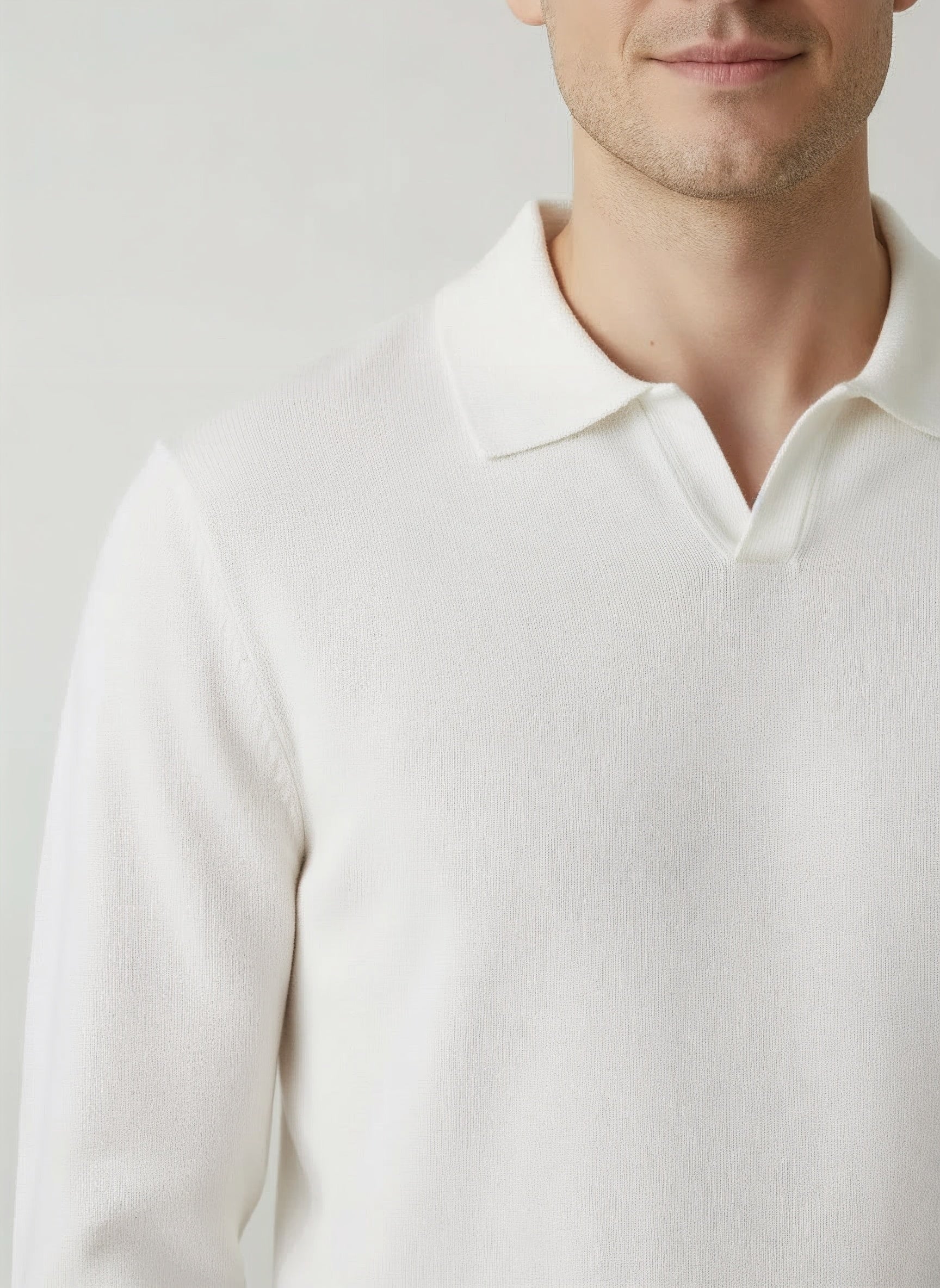 100% Merino Wool Knit Polo