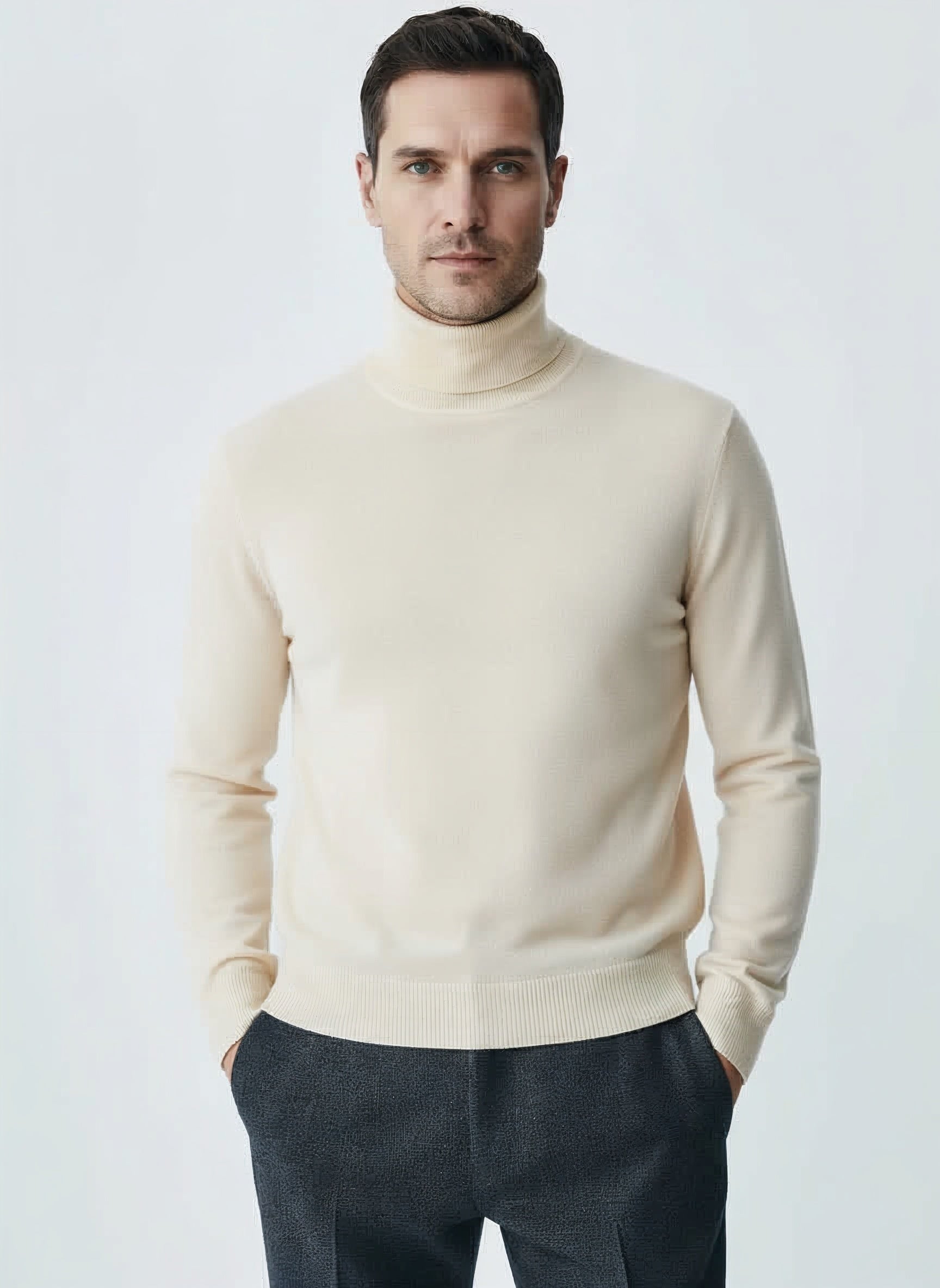 100% Merino Wool Essential Turtleneck