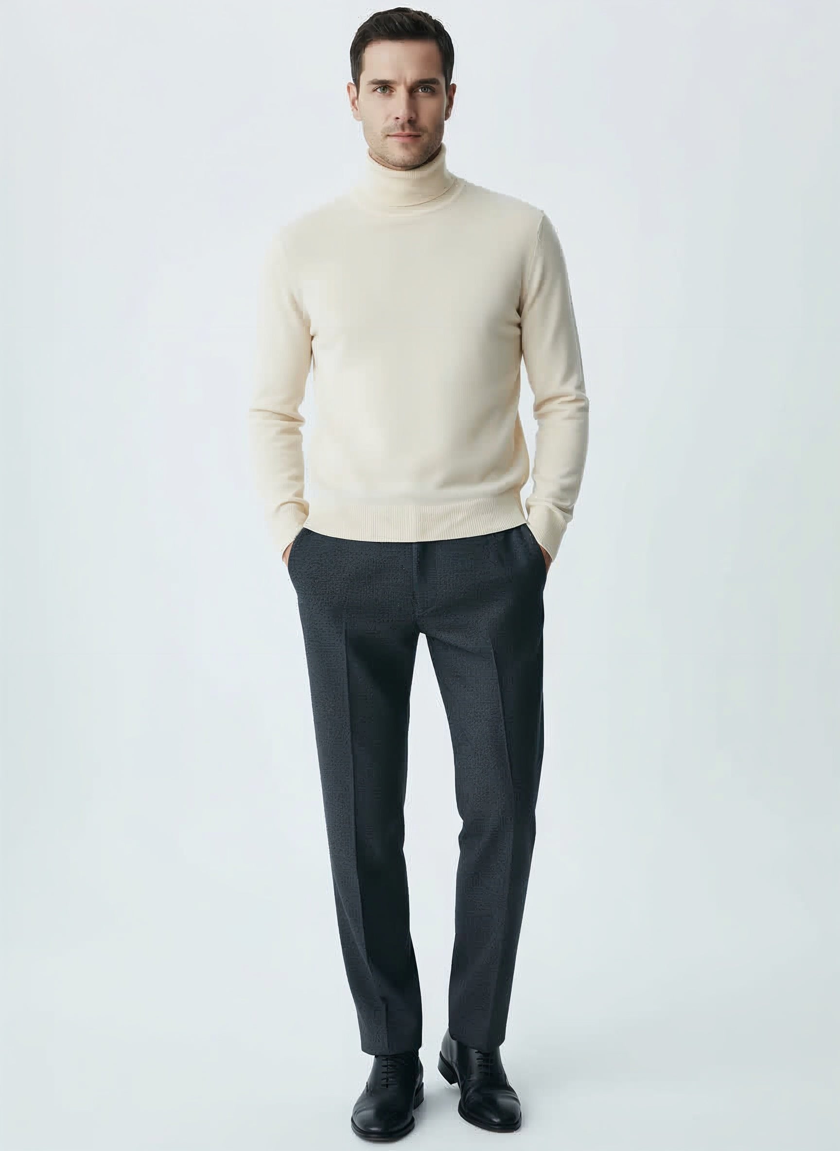 100% Merino Wool Essential Turtleneck