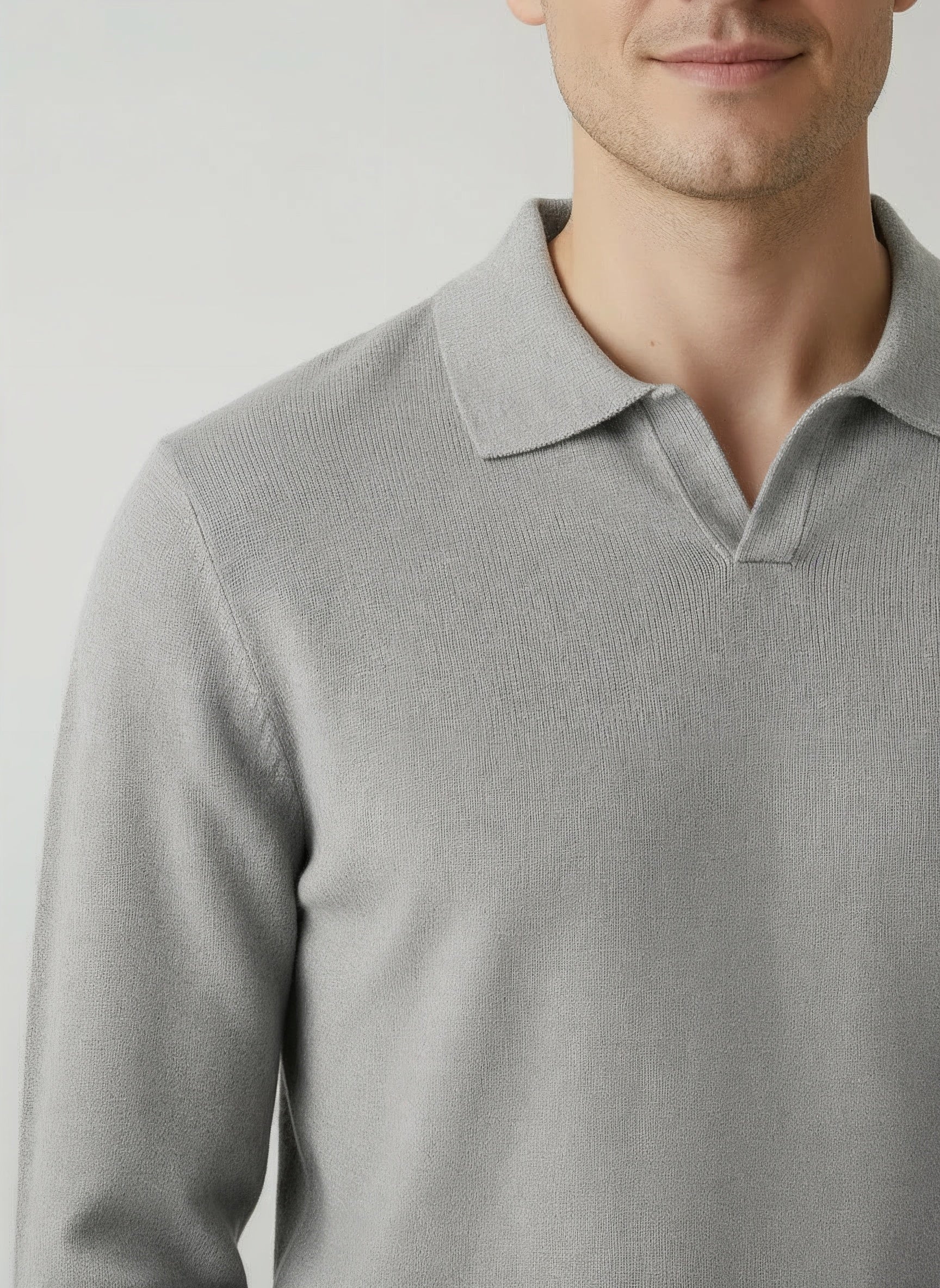 100% Merino Wool Knit Polo